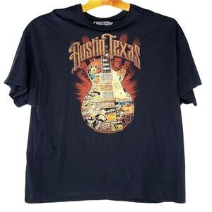 Outhouse Designs Austin Texas Music T-Shirt Men's Black Guitar Size 3XL